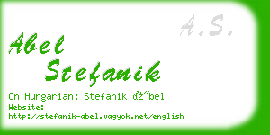 abel stefanik business card